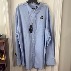 IZOD Blue Button Down Shirt - 4XL - New with tags